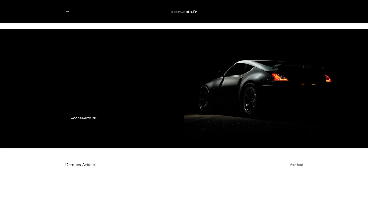 Aperçu du site Access Auto