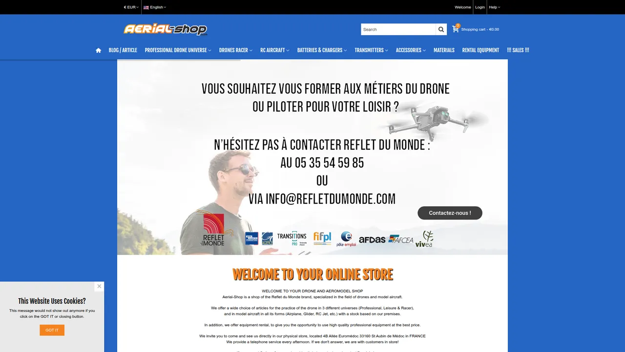 Screenshot de Aerial-shop