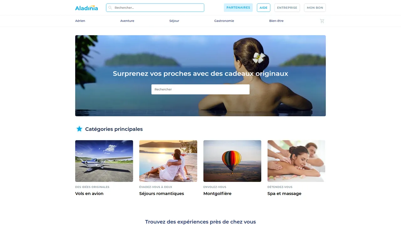 Aperçu du site Aladinia