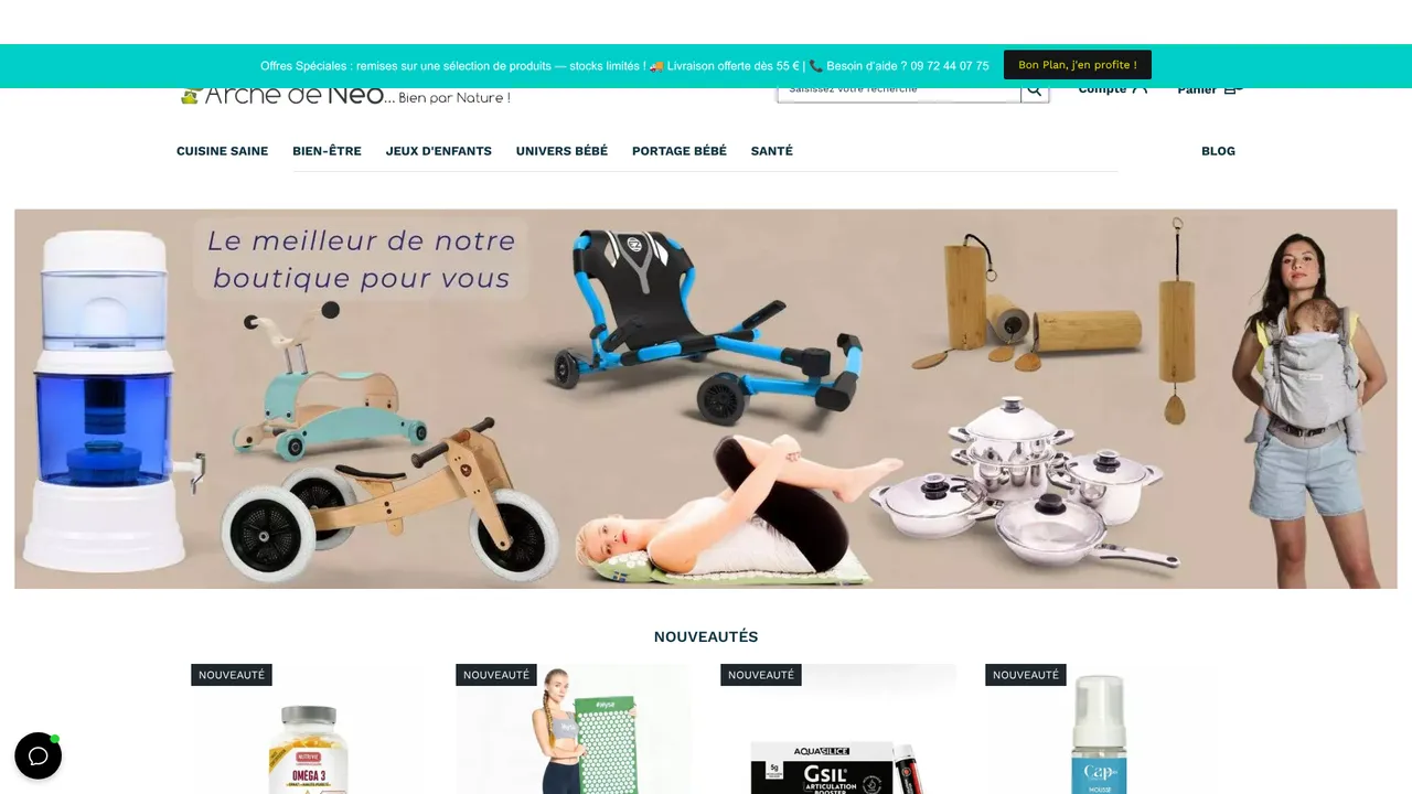 Arche de Néo, bien-être, relaxation et monde de l'enfance.
