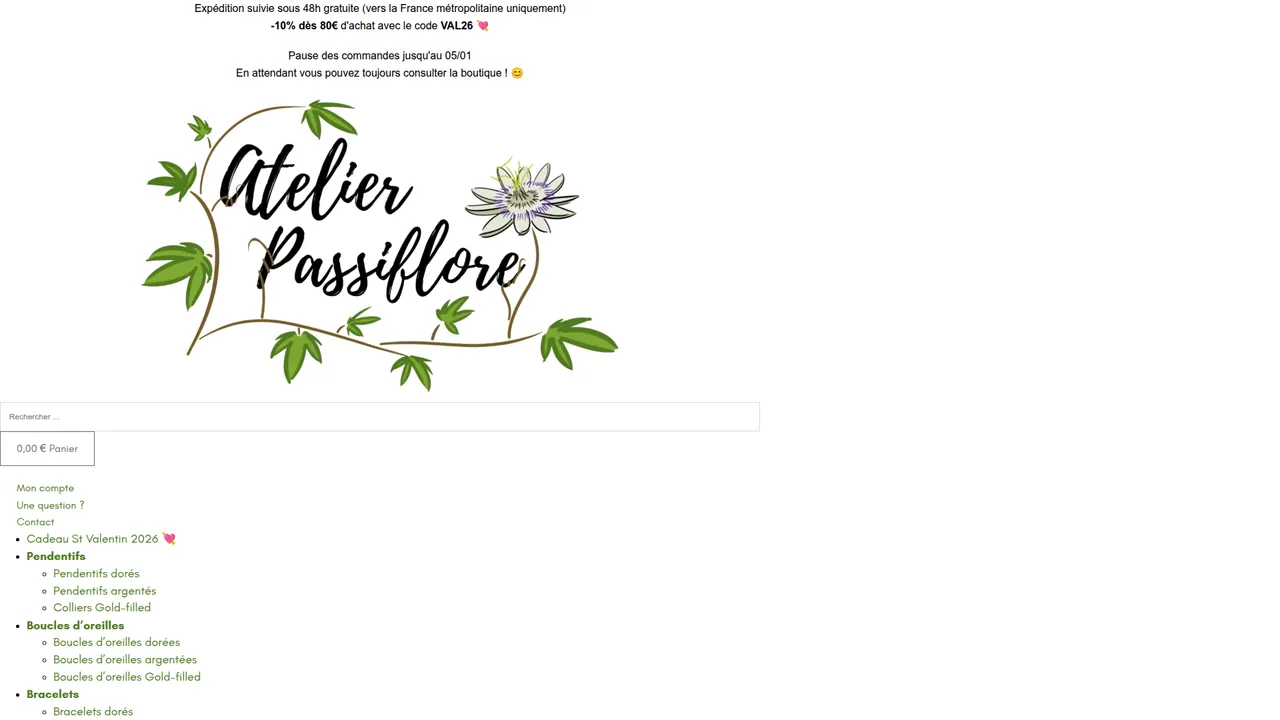 Screenshot de Atelier Passiflore
