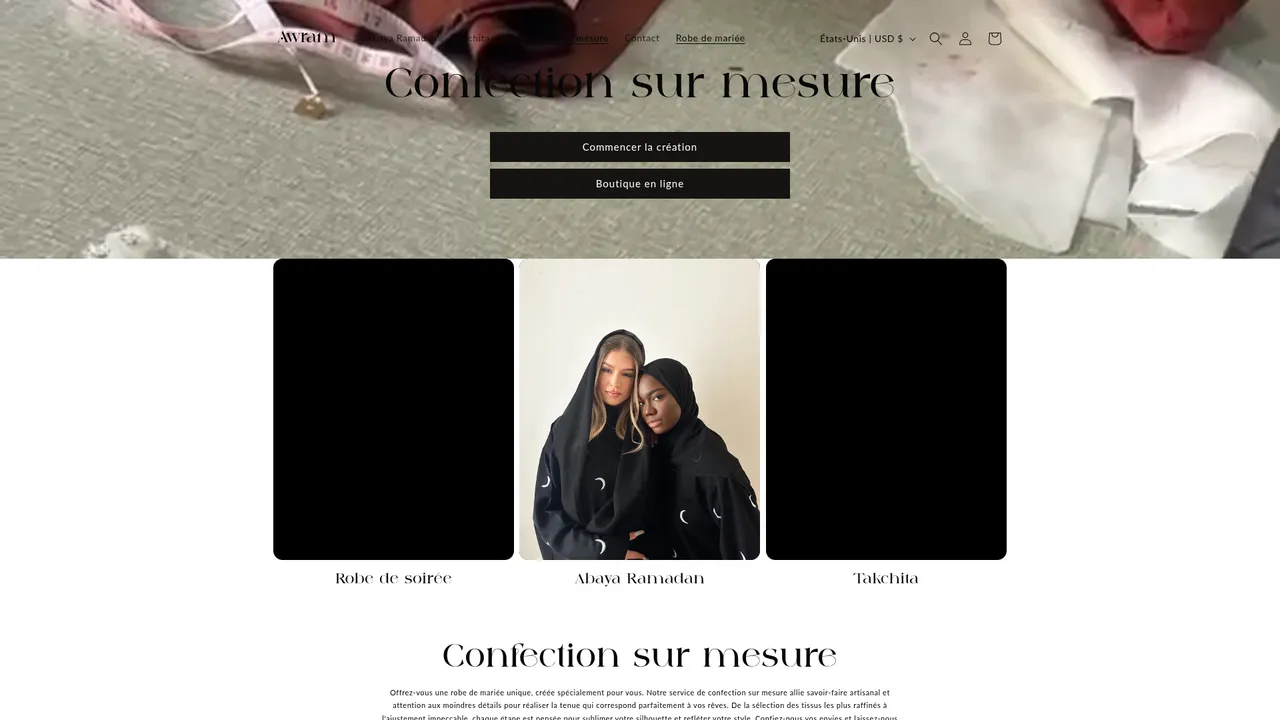 Aperçu du site awramdesigner.com
