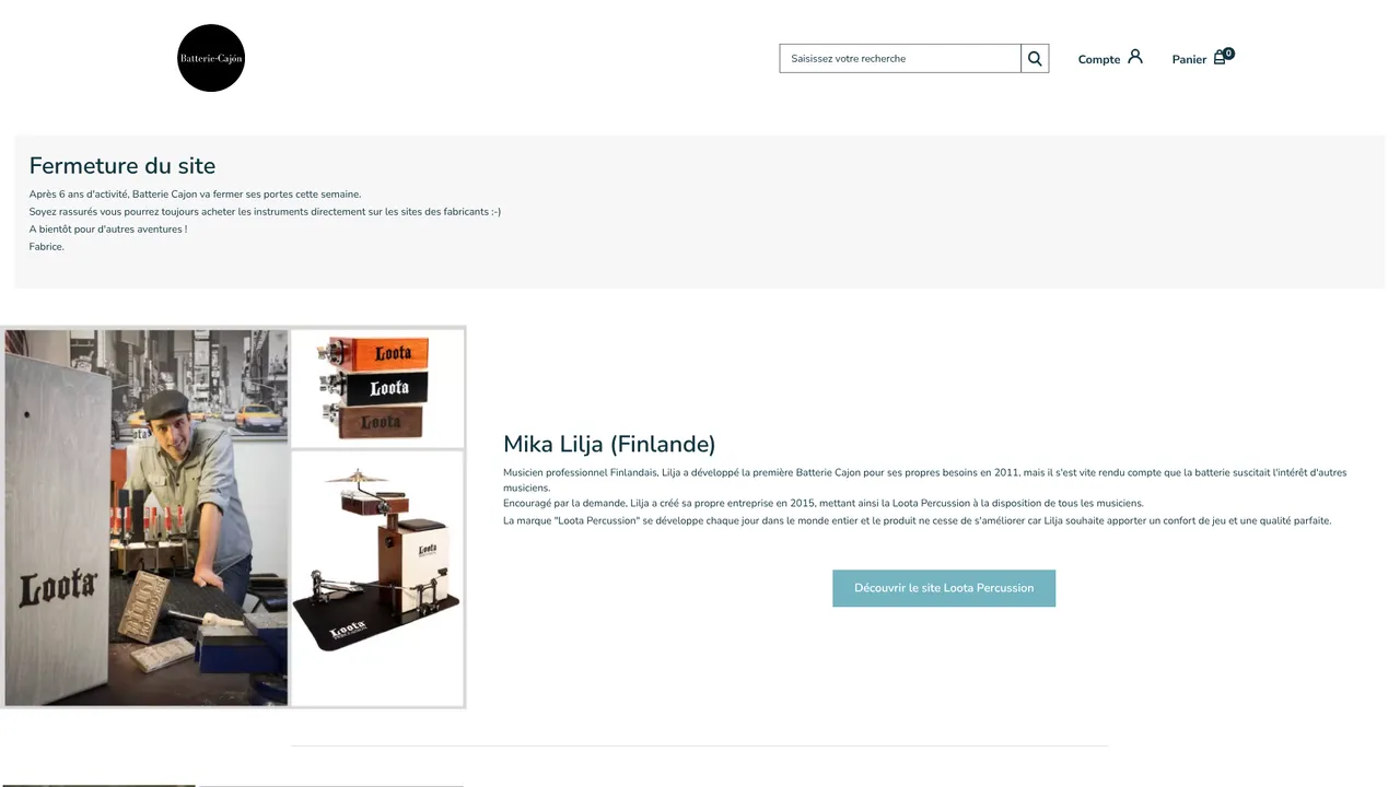 Screenshot de Batterie Cajon