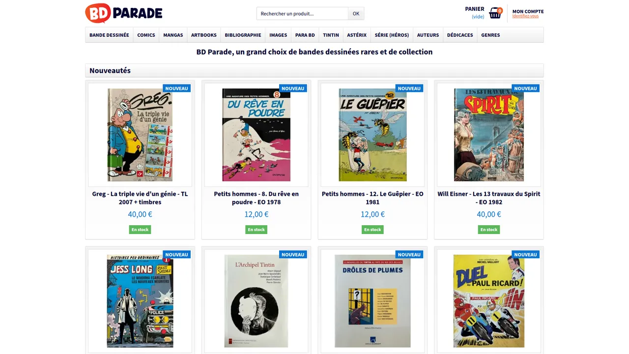 Screenshot de BD Parade