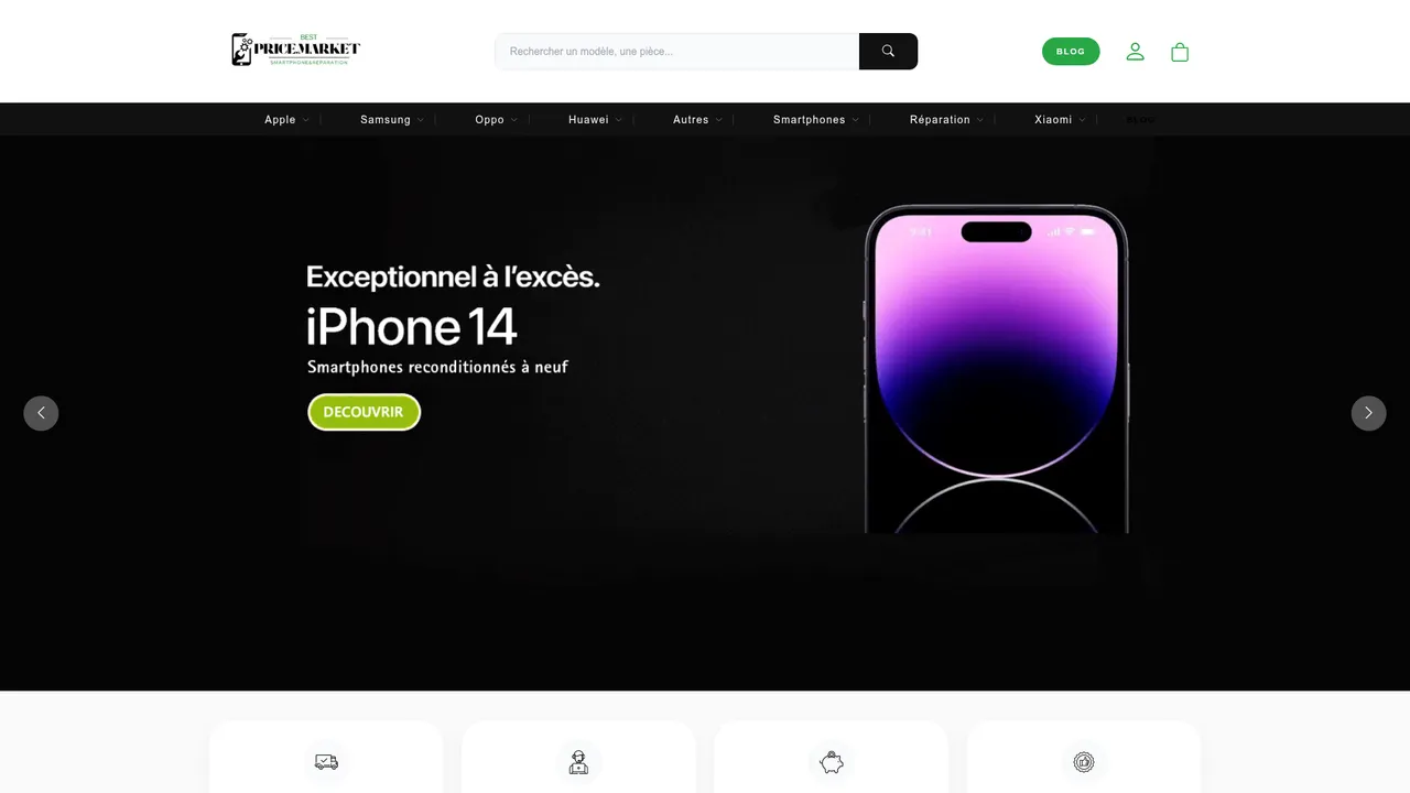 Screenshot de Best Price Market : vente de Smartphones reconditionnés