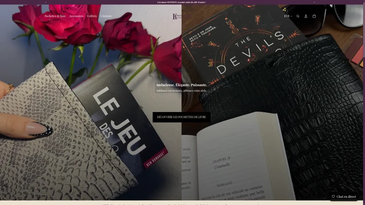 Aperçu du site Bibliothèque Enchantée