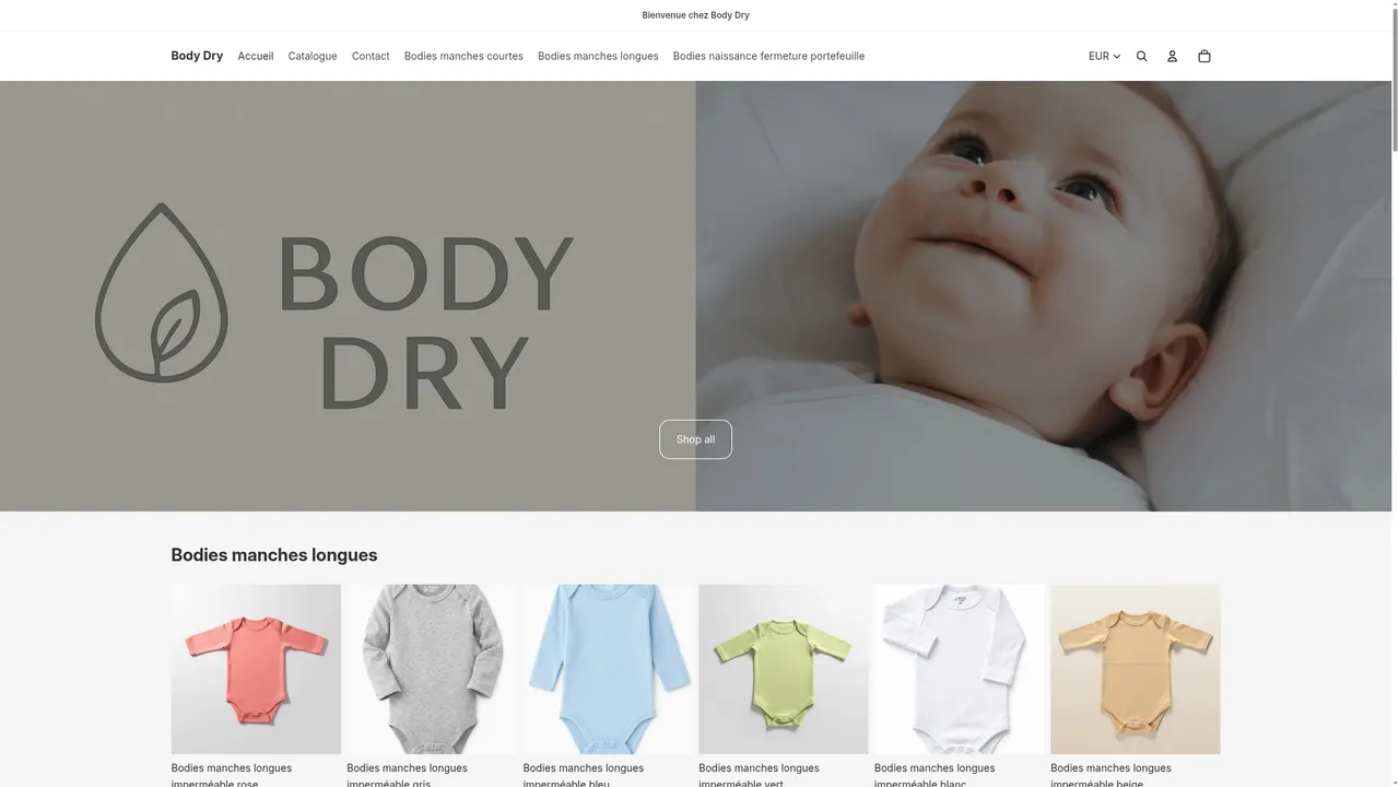 Aperçu du site body-dry.fr