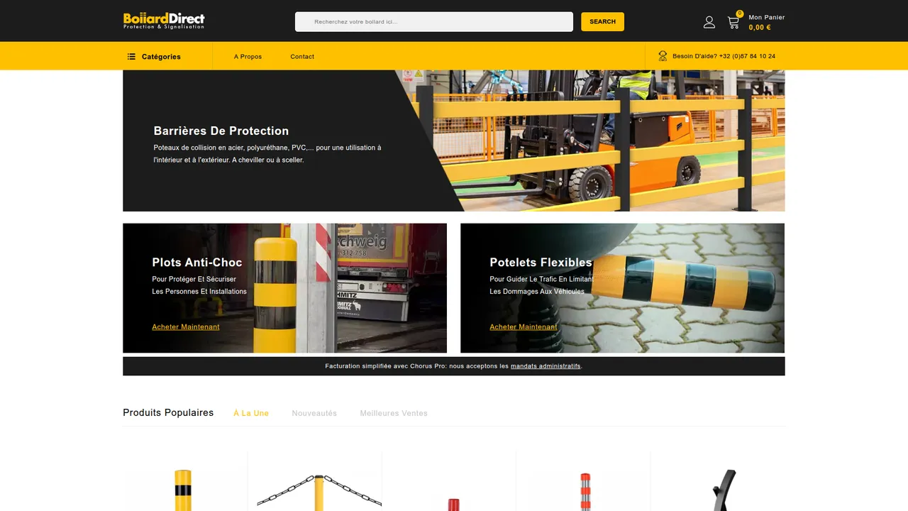 Aperçu du site Bollard Direct