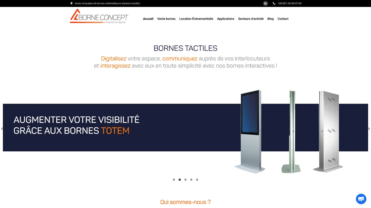 Location de borne wifi - Borne Concept