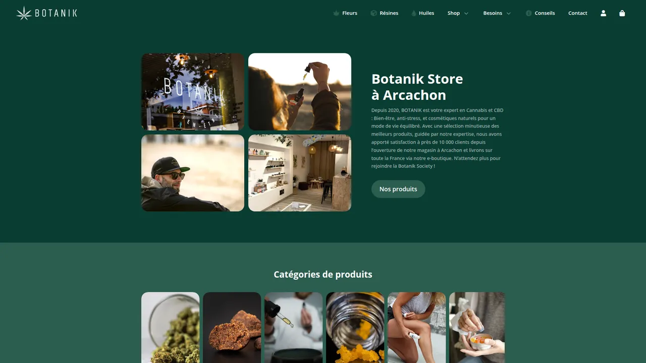 Screenshot de Botanik Store