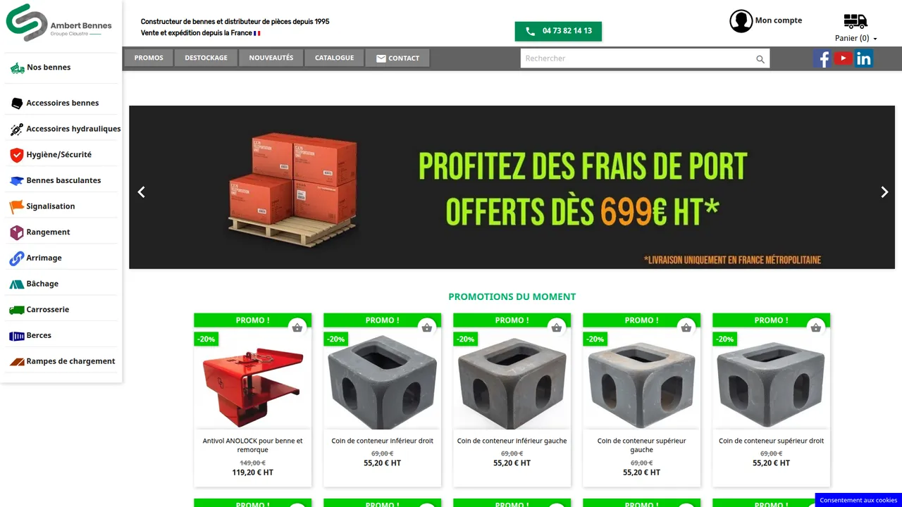 Screenshot de Boutique Ambert Bennes