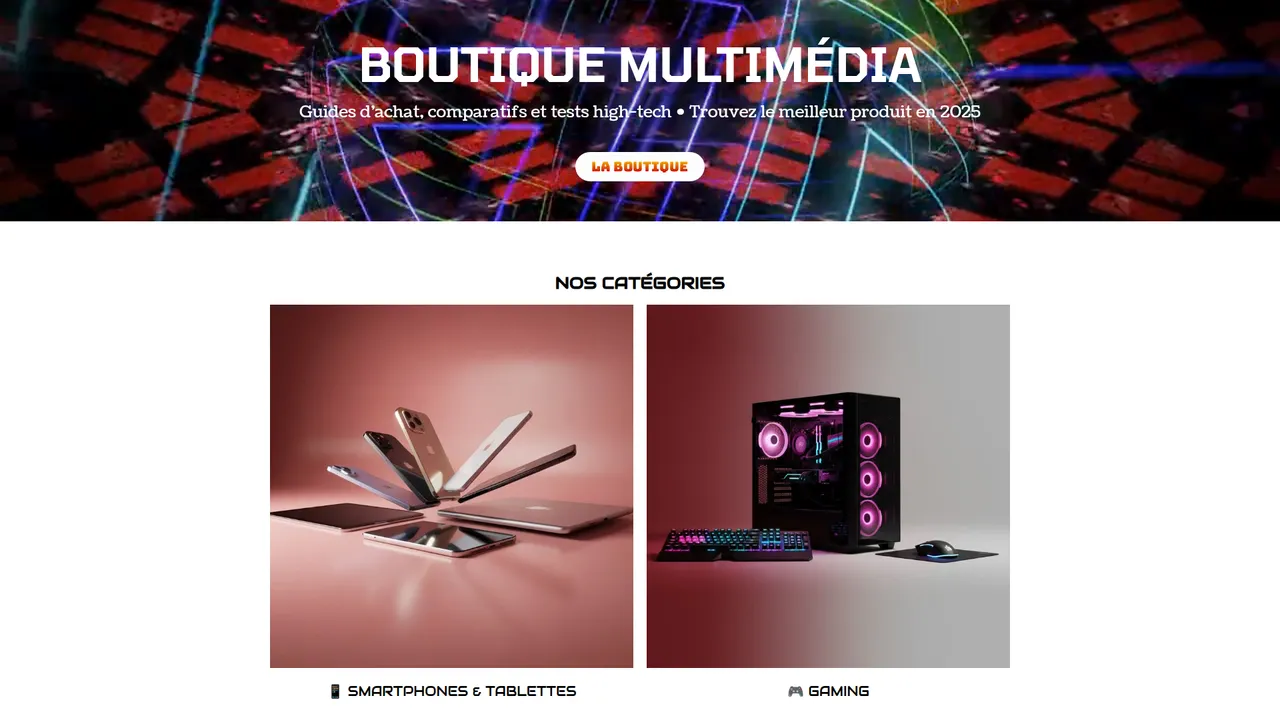 Screenshot de Boutique multimédia