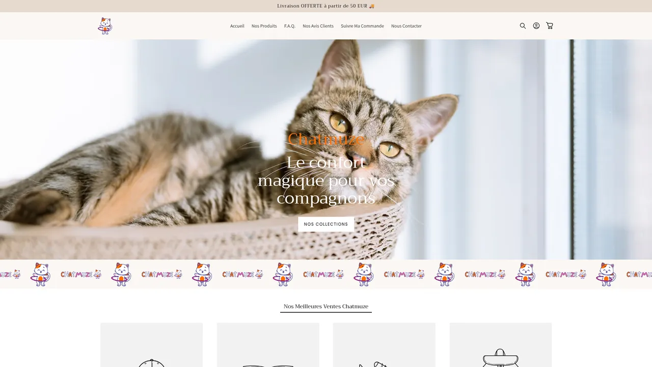Aperçu du site Chatmuze
