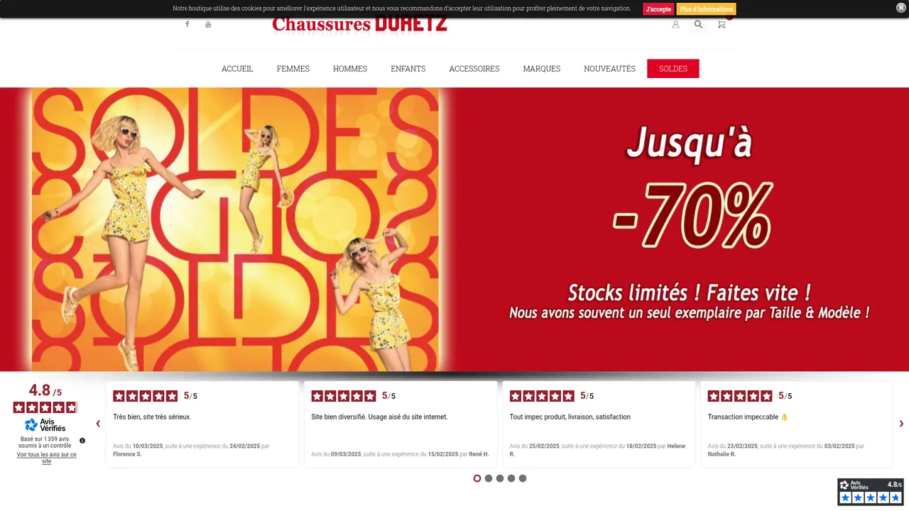 Screenshot de Chaussures Duretz