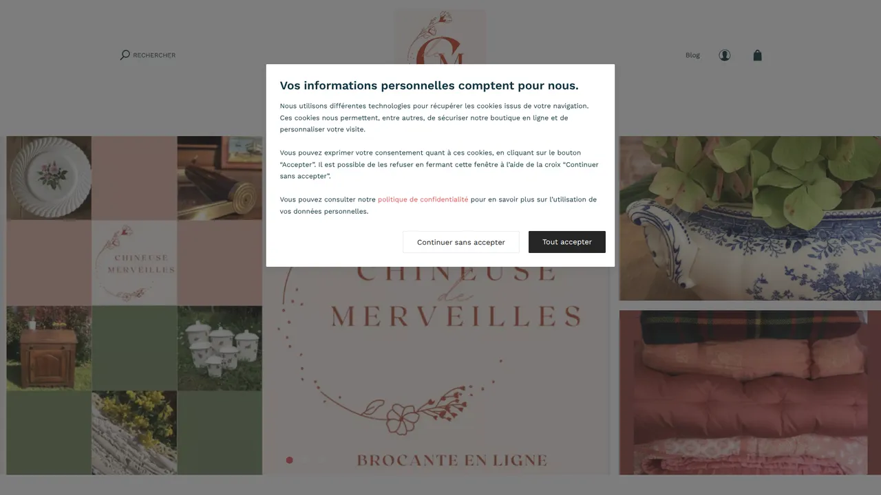 Screenshot de Chineuse de merveilles