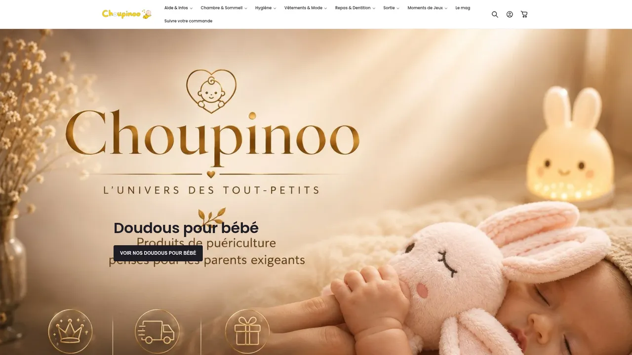 Aperçu du site Choupinoo