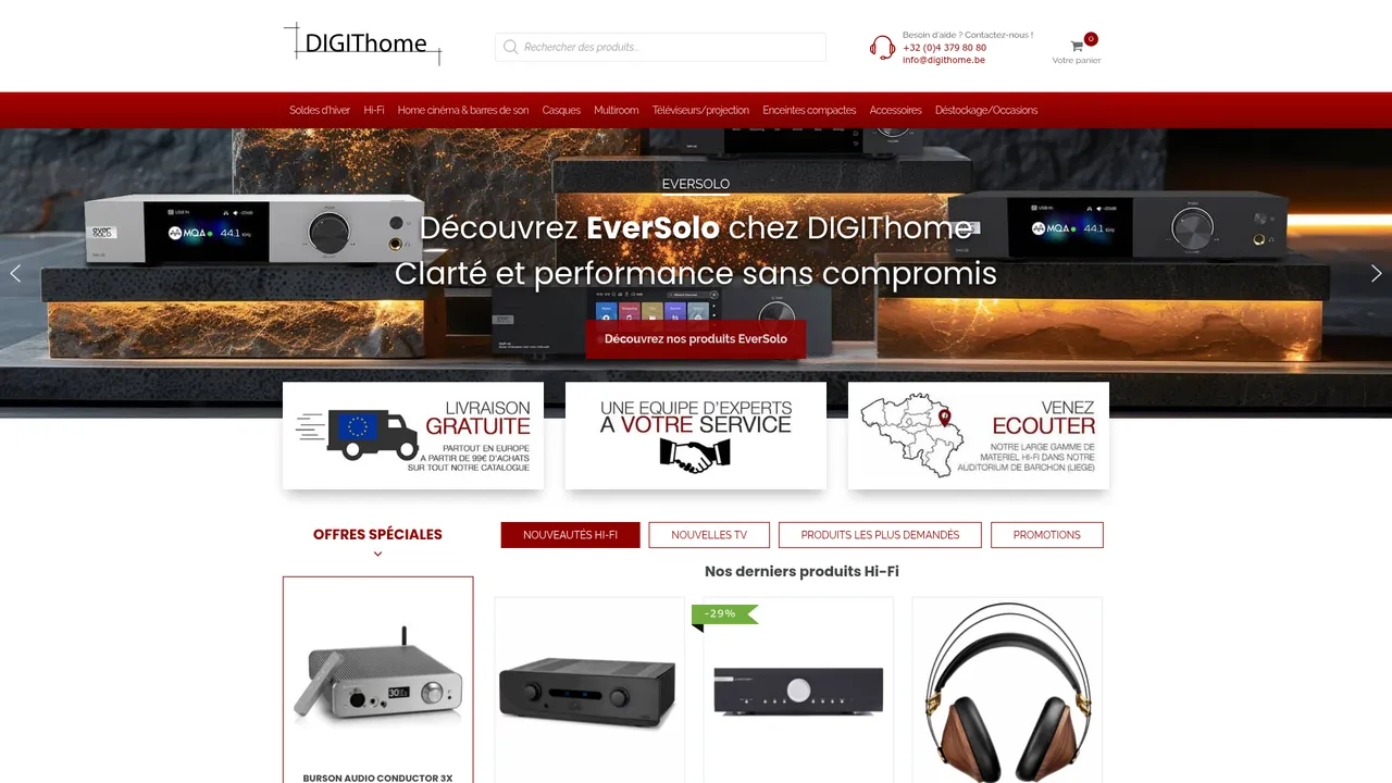 Screenshot de DIGIThome : audio, vidéo, TV, hi-fi, home cinéma