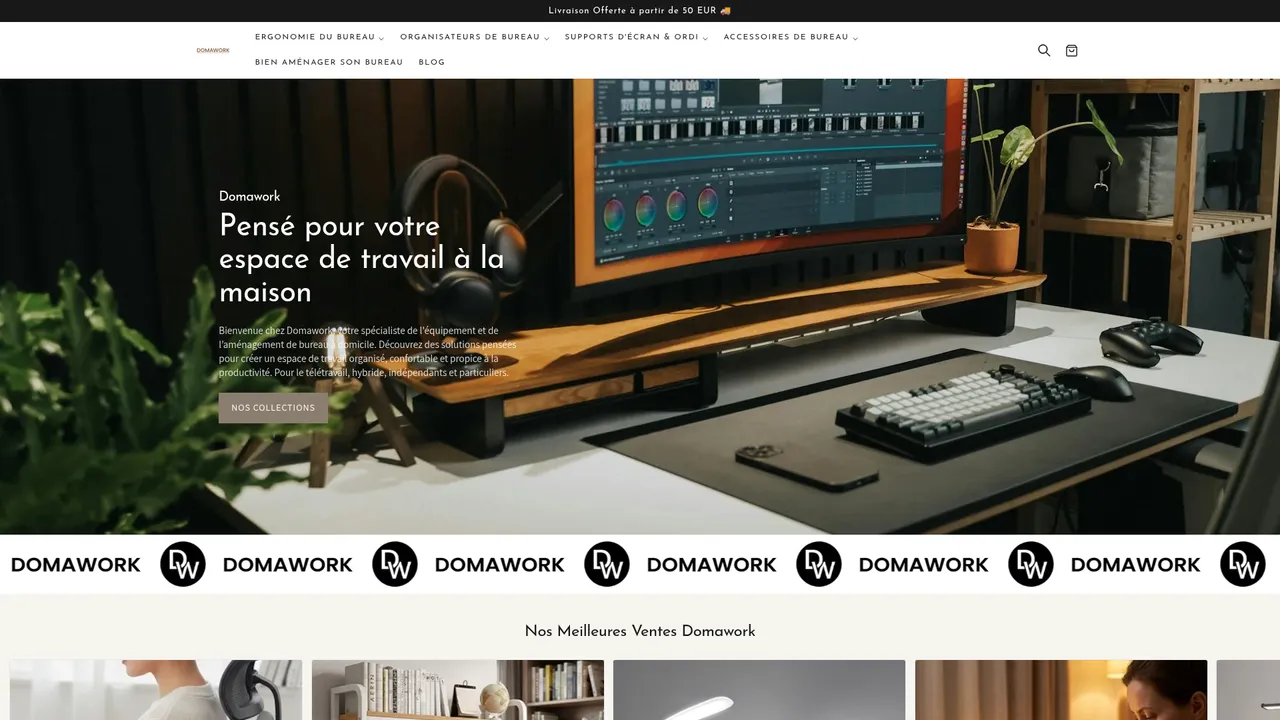 Aperçu du site DOMAWORK