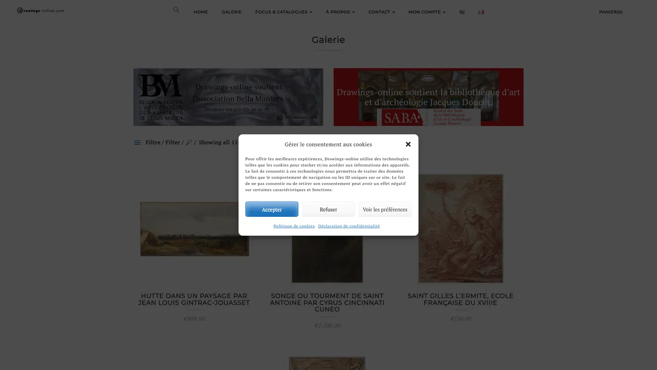 Screenshot de Drawings-online.com