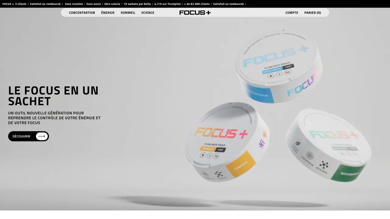 Aperçu du site FOCUS +