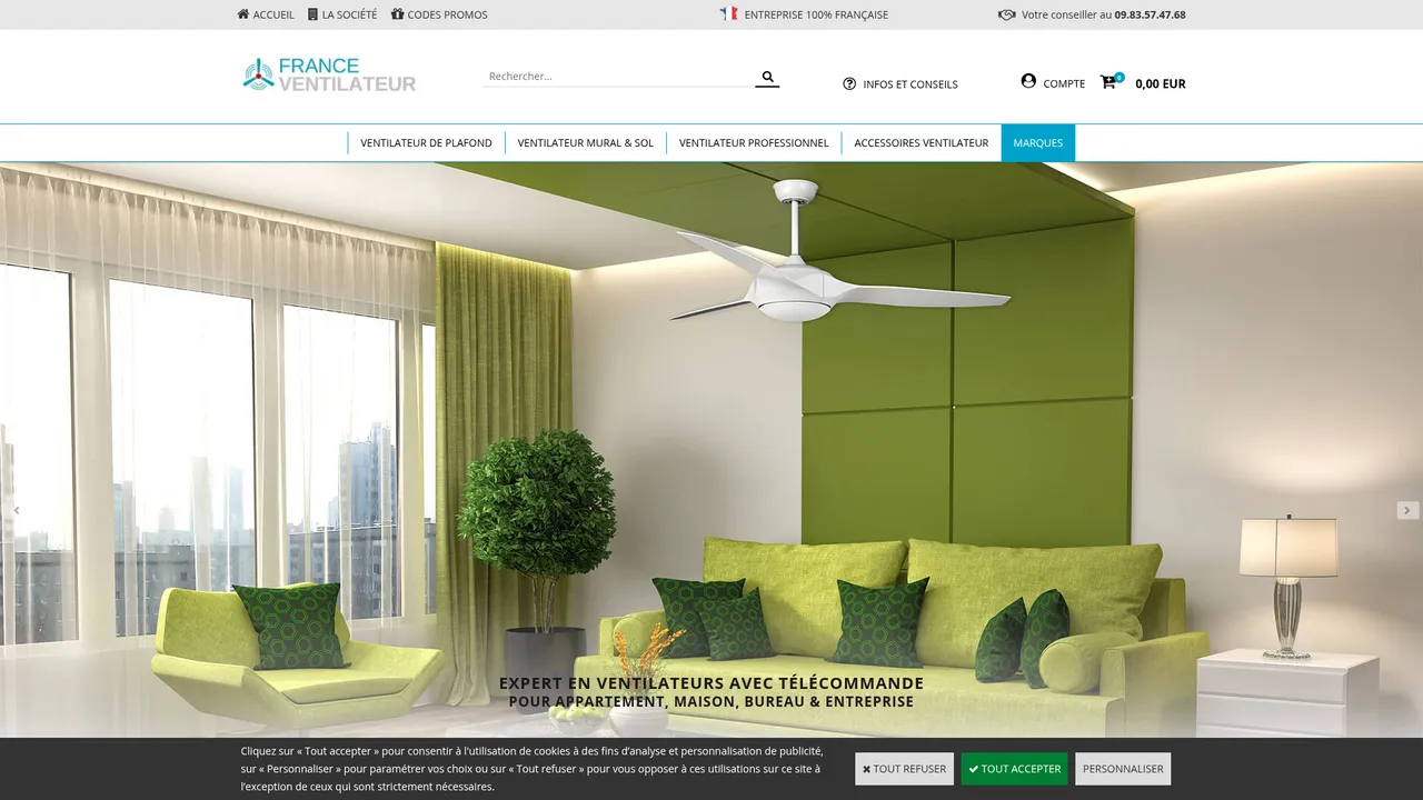 Screenshot de France Ventilateur