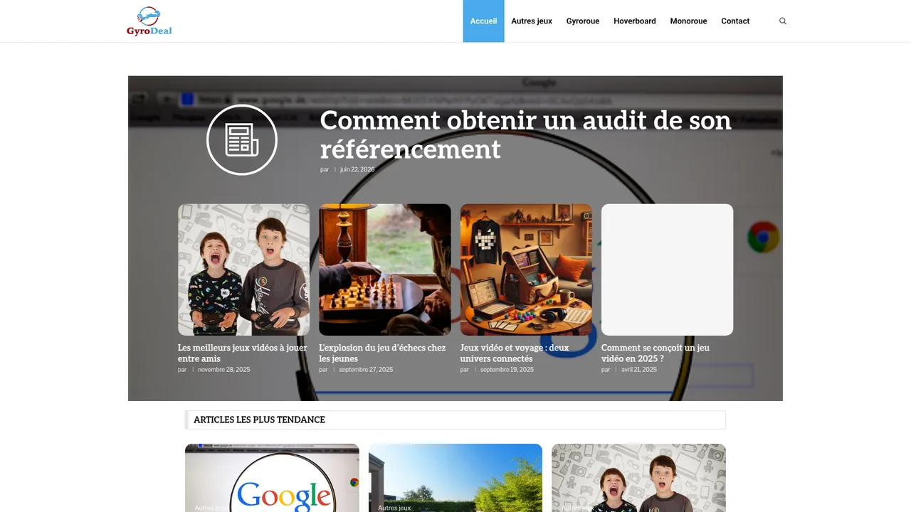 Aperçu du site Gyrodeal.com
