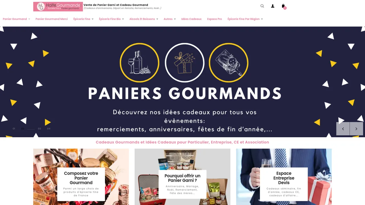 Screenshot de Halte gourmande - Épicerie fine en ligne