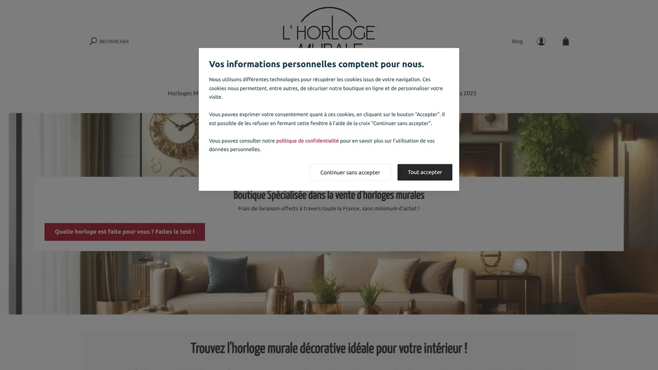 Screenshot de Horloges murales pour décoration murale