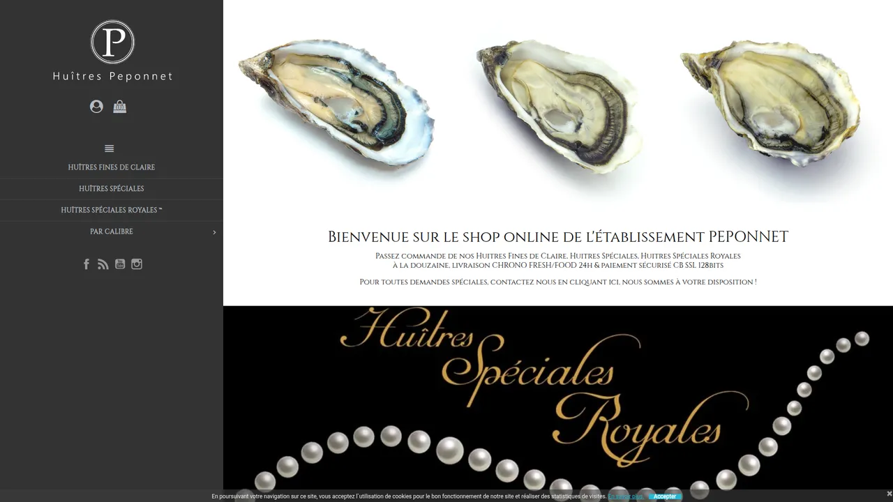 Screenshot de HUITRES PEPONNET