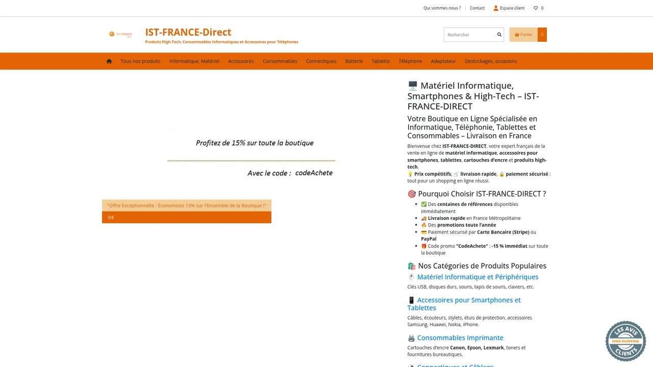Screenshot de france-direct.eproshopping