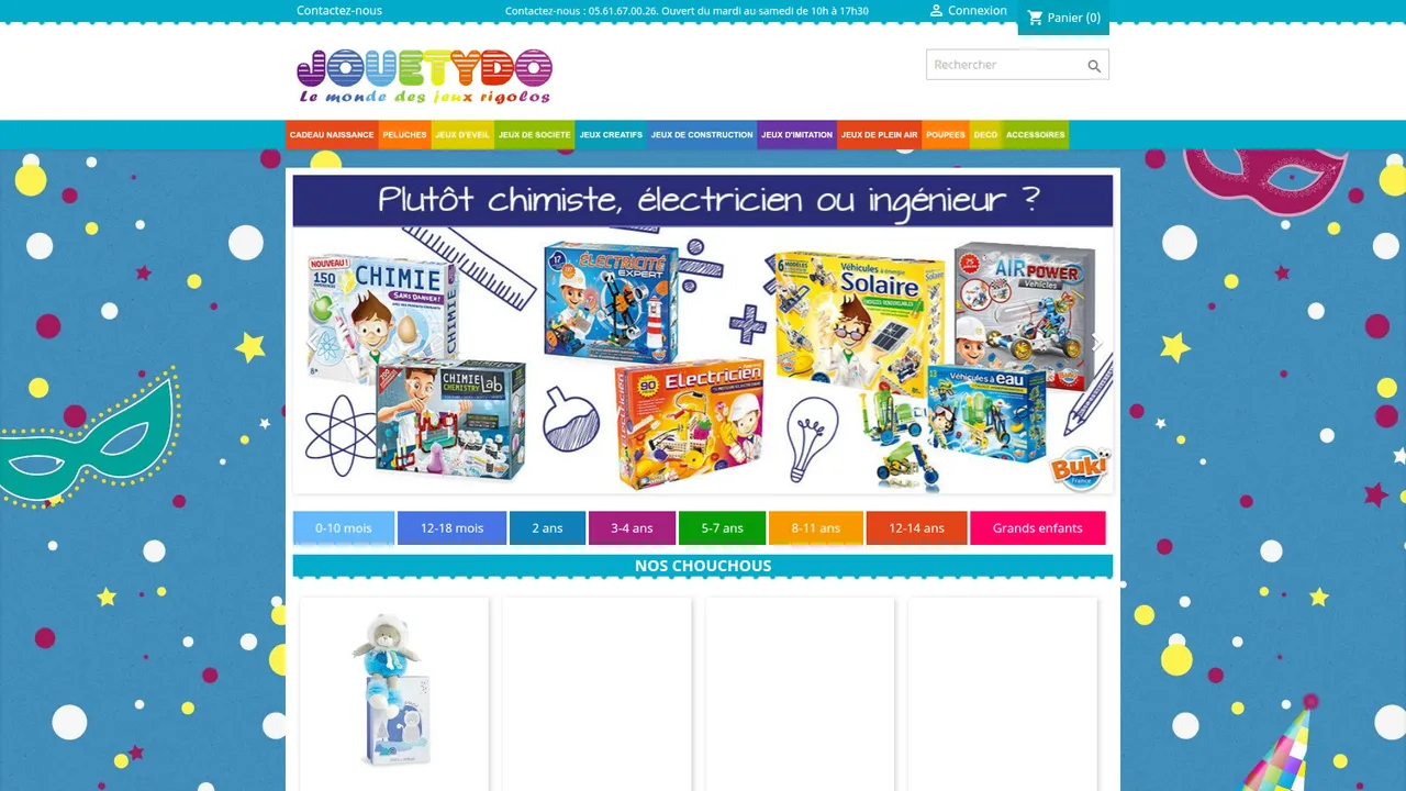 Aperçu du site jouetydo