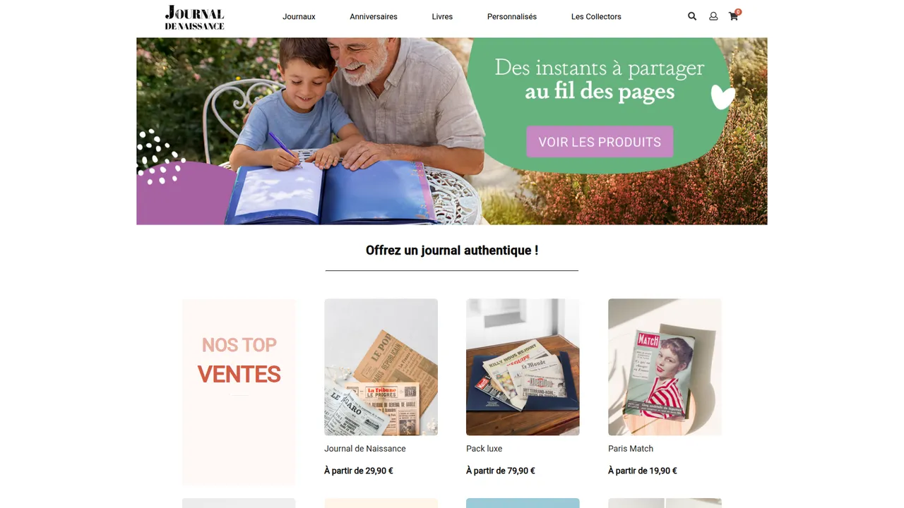 Screenshot de Journal Anniversaire – 100% authentique