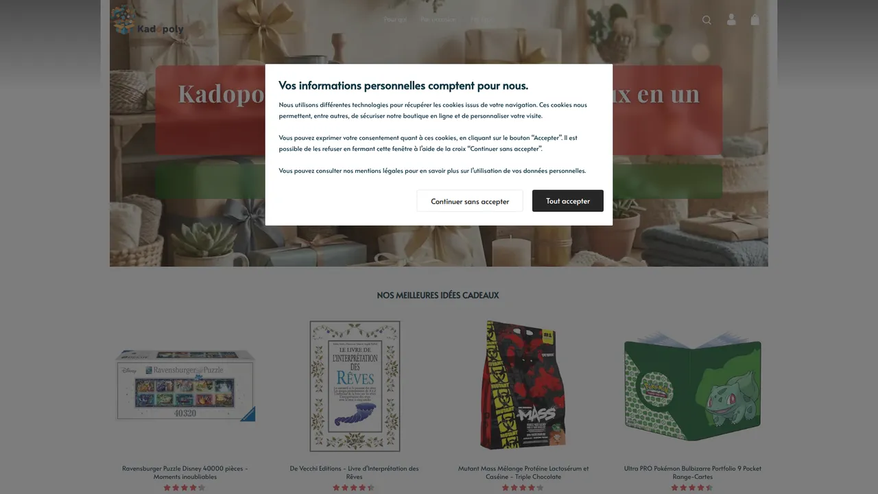 Aperçu du site Kadopoly.fr