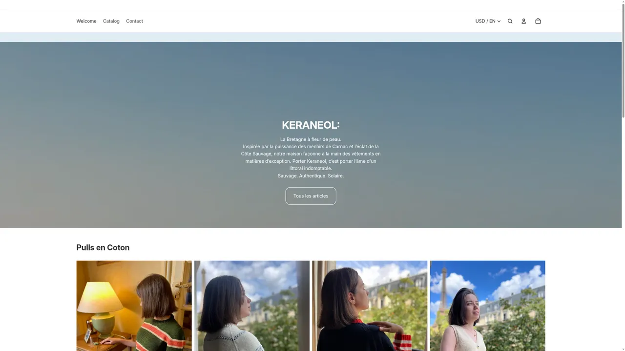Aperçu du site KERANEOL