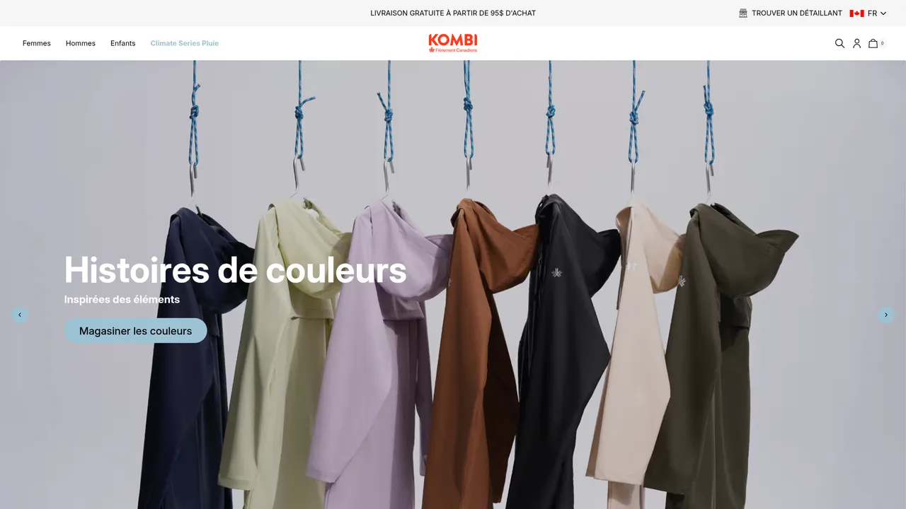 Kombi : vêtements et accessoires pour les sports d'hiver