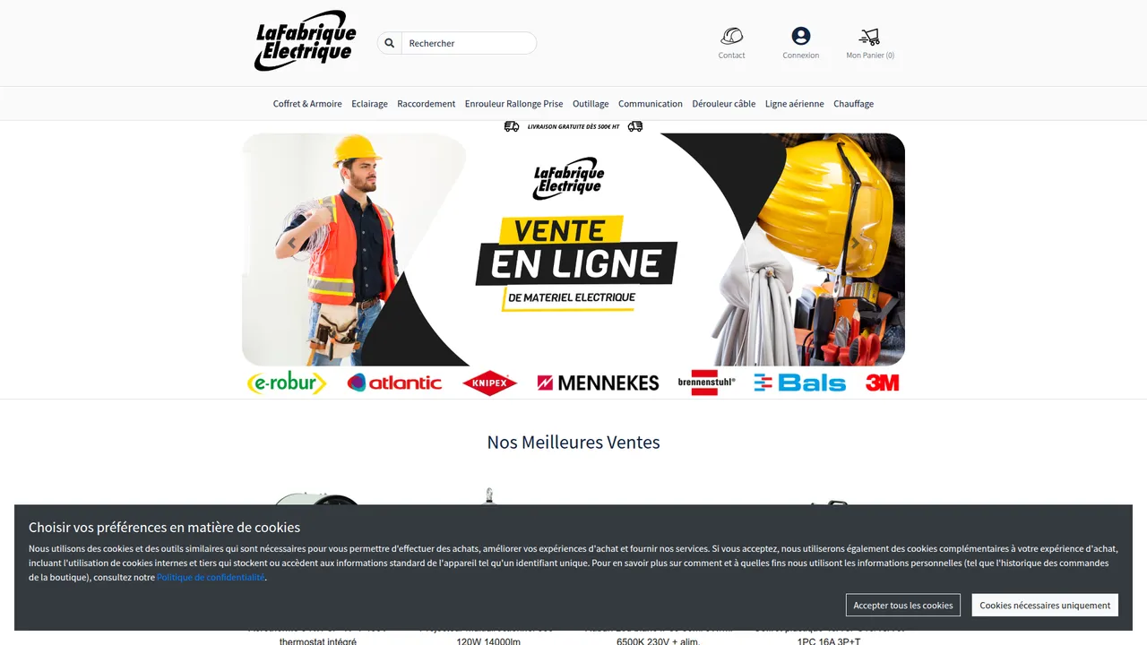 Aperçu du site La Fabrique Electrique