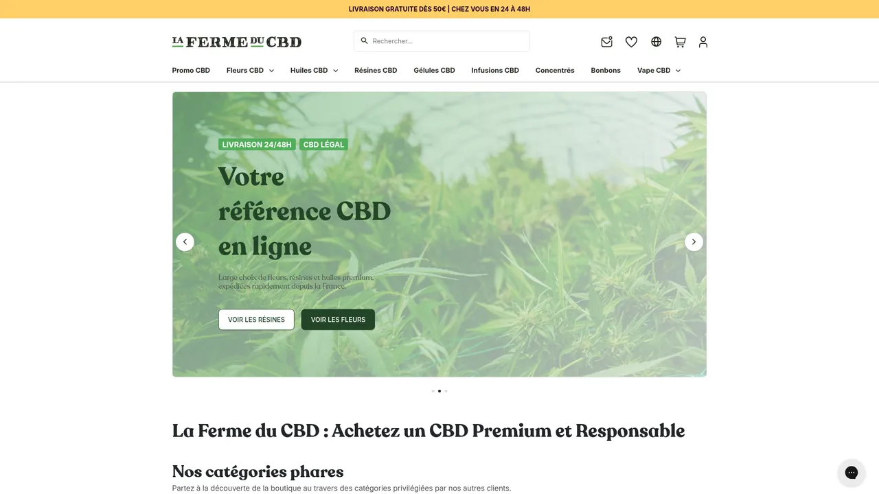 Screenshot de La Ferme du CBD