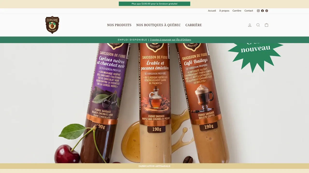 Aperçu du site lafudgerie.com