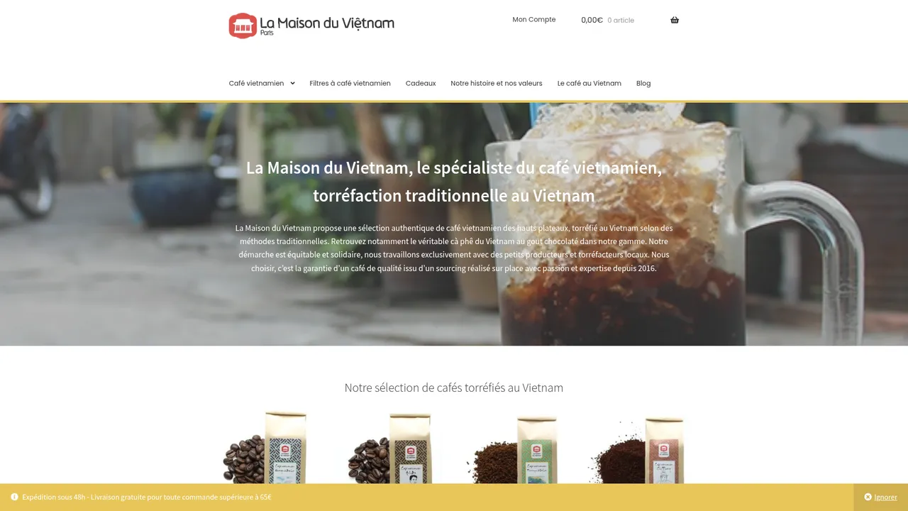 Aperçu du site La Maison du Vietnam
