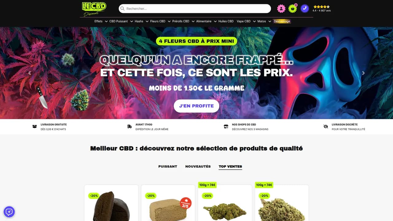 Screenshot de Le CBD Discount