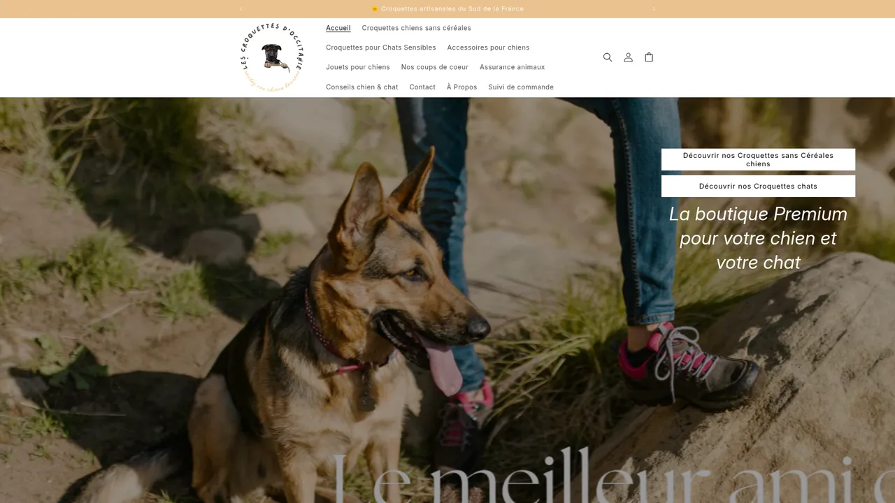Aperçu du site Les Croquettes d'Occitanie