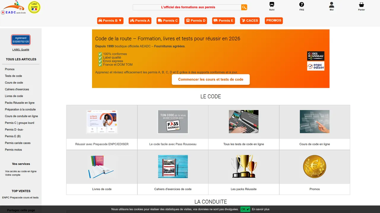 Screenshot de Les permis et le code de la route