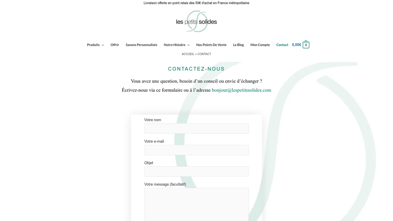 Aperçu du site Les Petits Solides