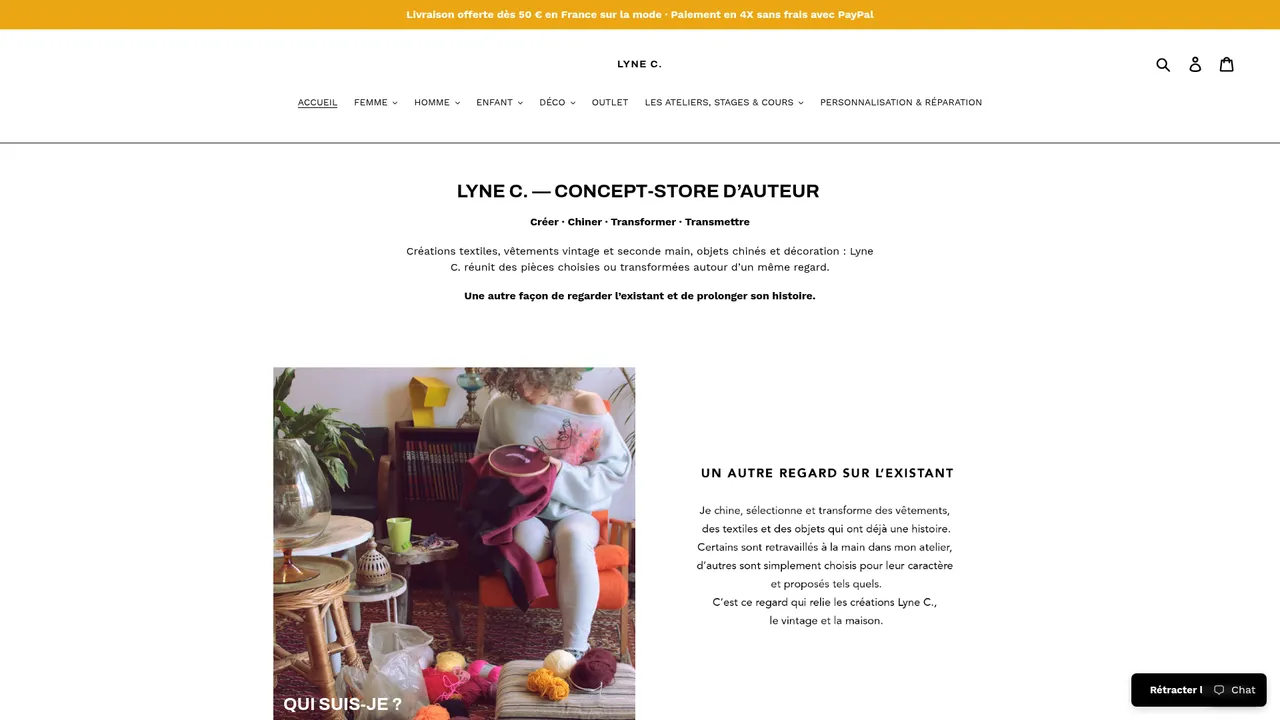 Aperçu du site Lyne C.