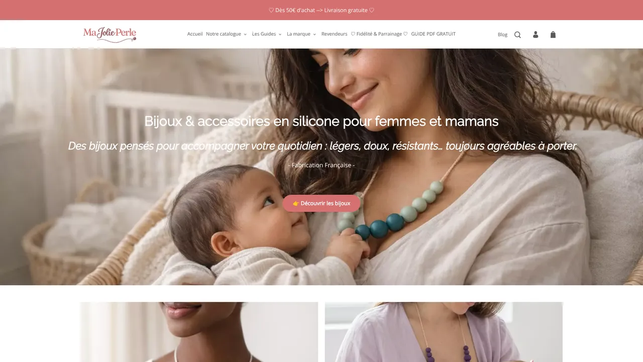Aperçu du site Majolieperle