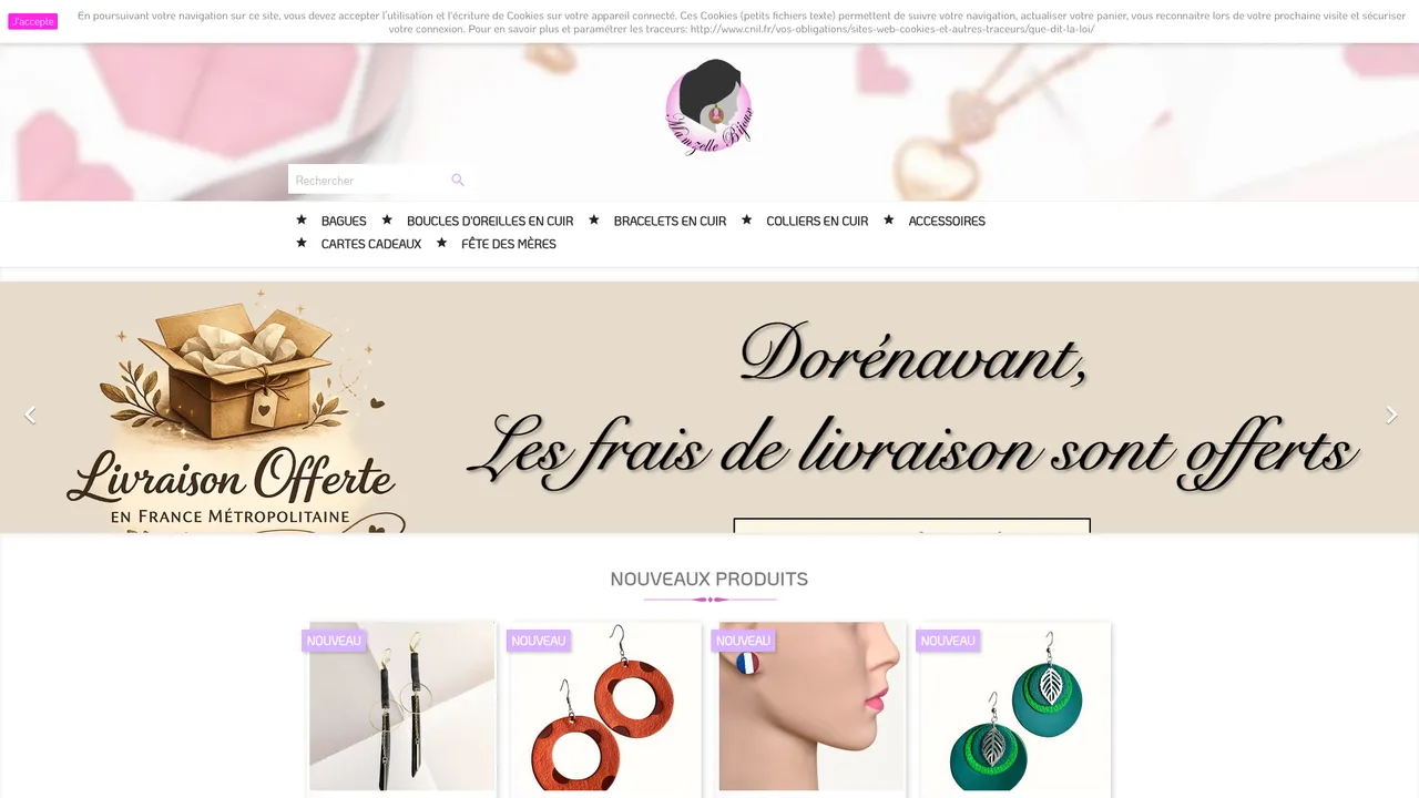 Aperçu du site Mamzelle Bijoux