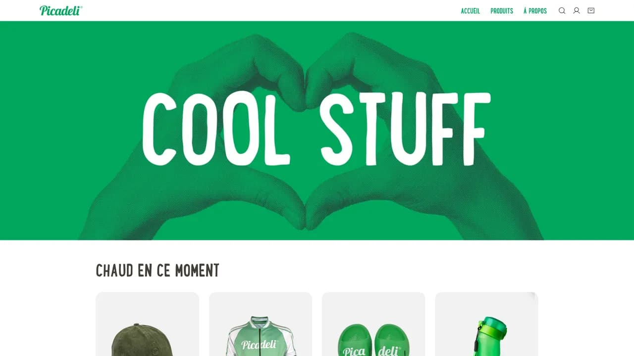 Aperçu du site merchshop.picadeli.fr