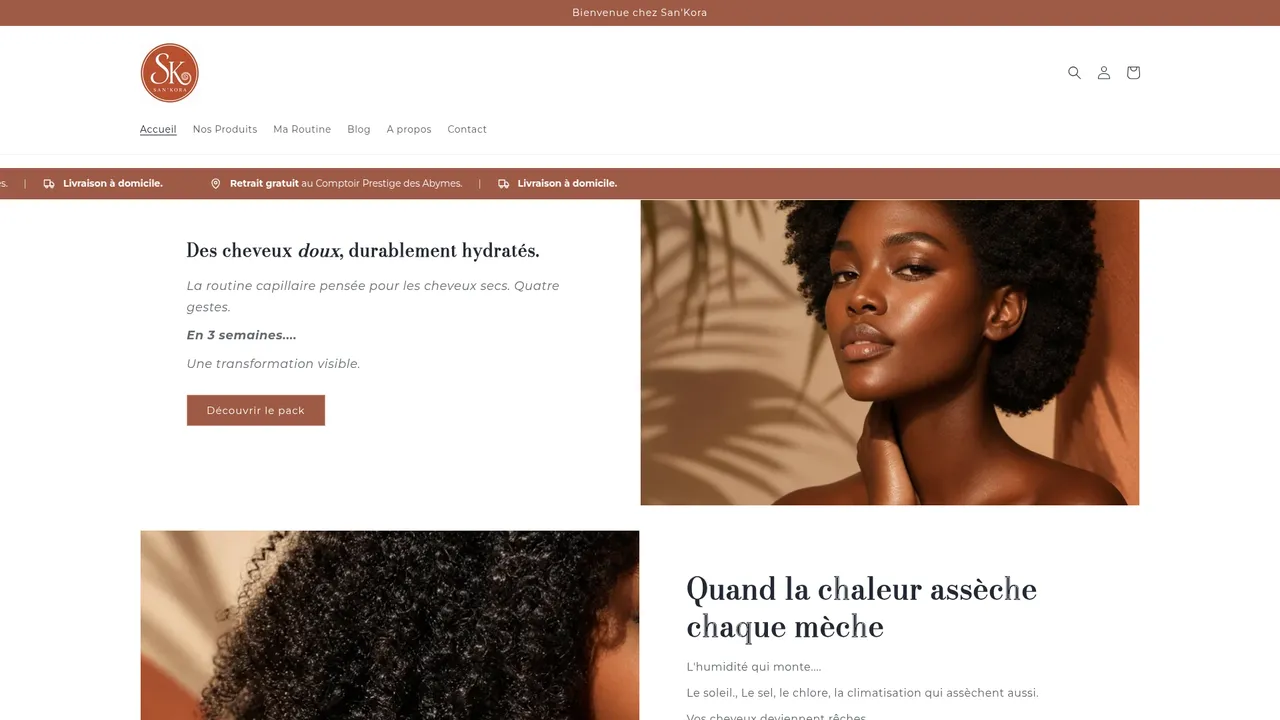Aperçu du site mysankora.com