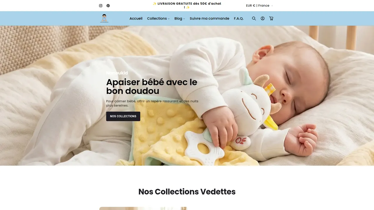 Screenshot de Nanoukid.com