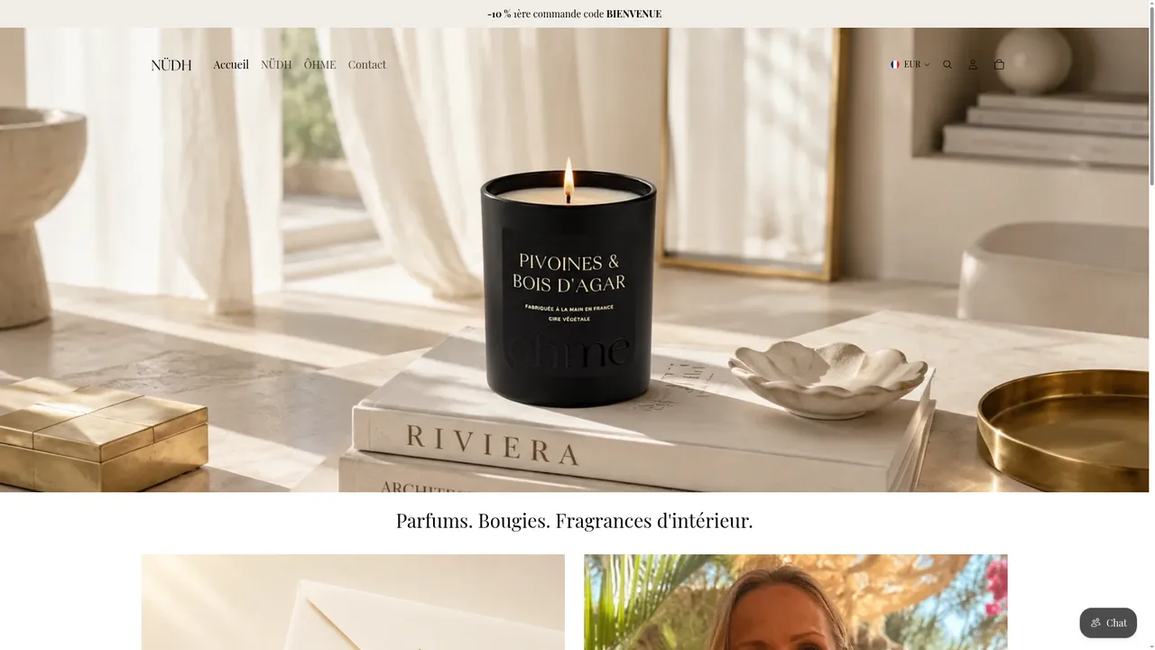 Aperçu du site NÜDH